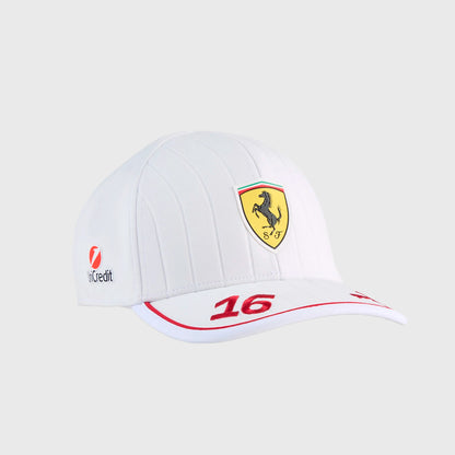 Gorra Ferrari de Charles Leclerc GP Miami 2025