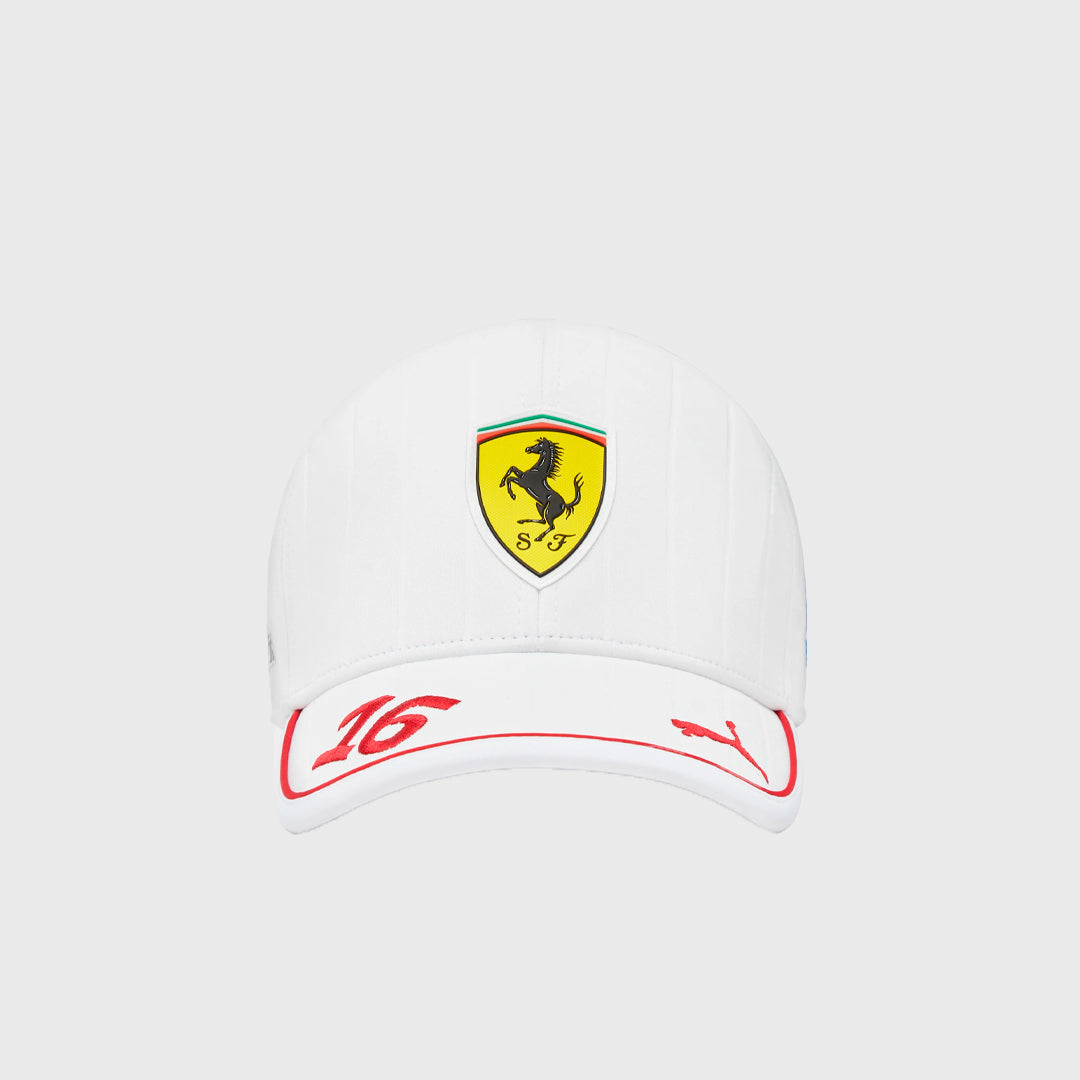 Gorra Ferrari de Charles Leclerc GP Miami 2025