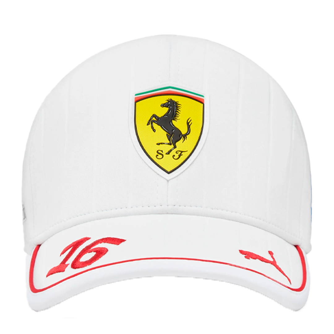 Gorra Ferrari de Charles Leclerc GP Miami 2025